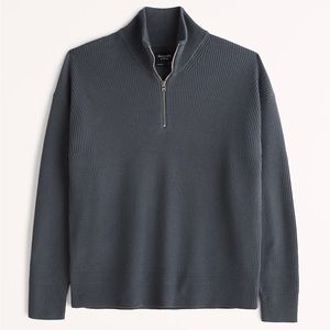Abercrombie Oversized Quarter Zip Sweater
